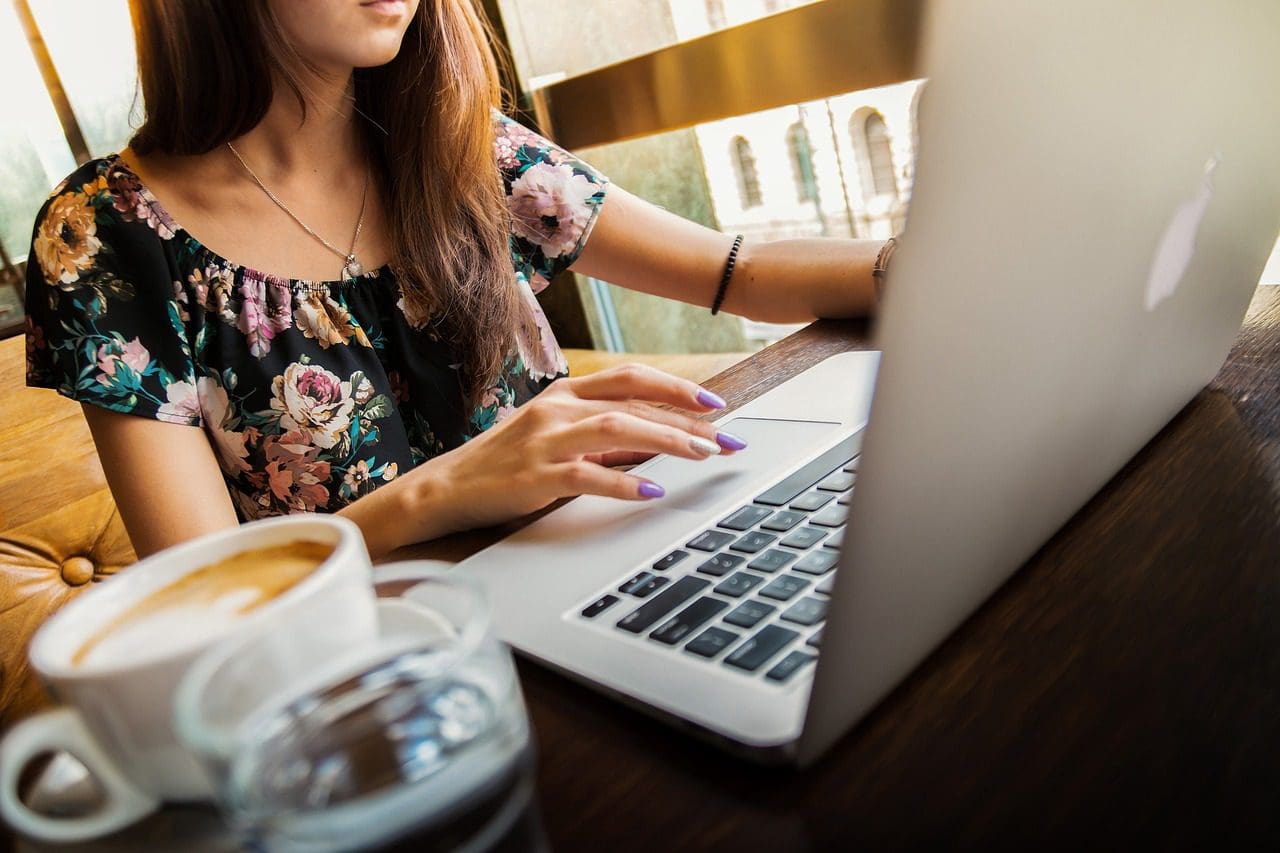 career change at 30 women on laptop